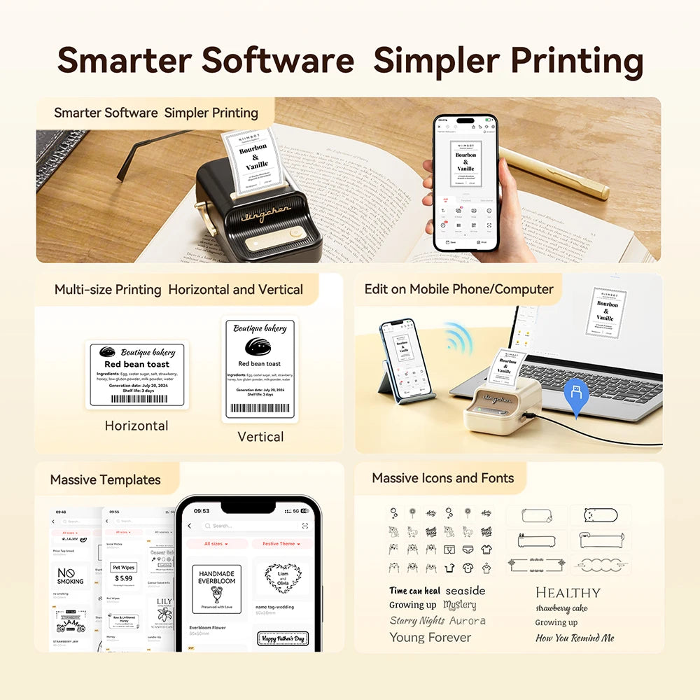 🏷️ The Vintage Organizer: NiiMbot B21 Wireless Thermal Label Maker