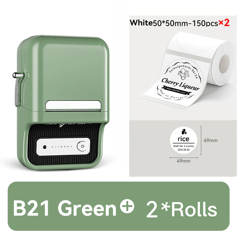 🏷️ The Vintage Organizer: NiiMbot B21 Wireless Thermal Label Maker