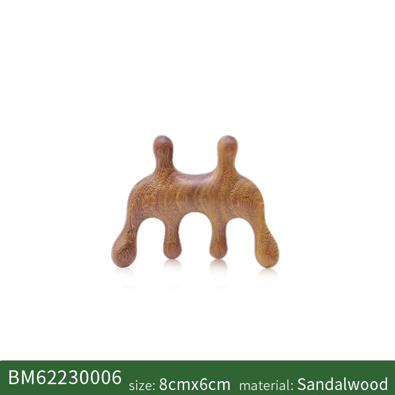 🌿 The Zen Sculptor: Sandalwood Facial & Nose Contouring Massager
