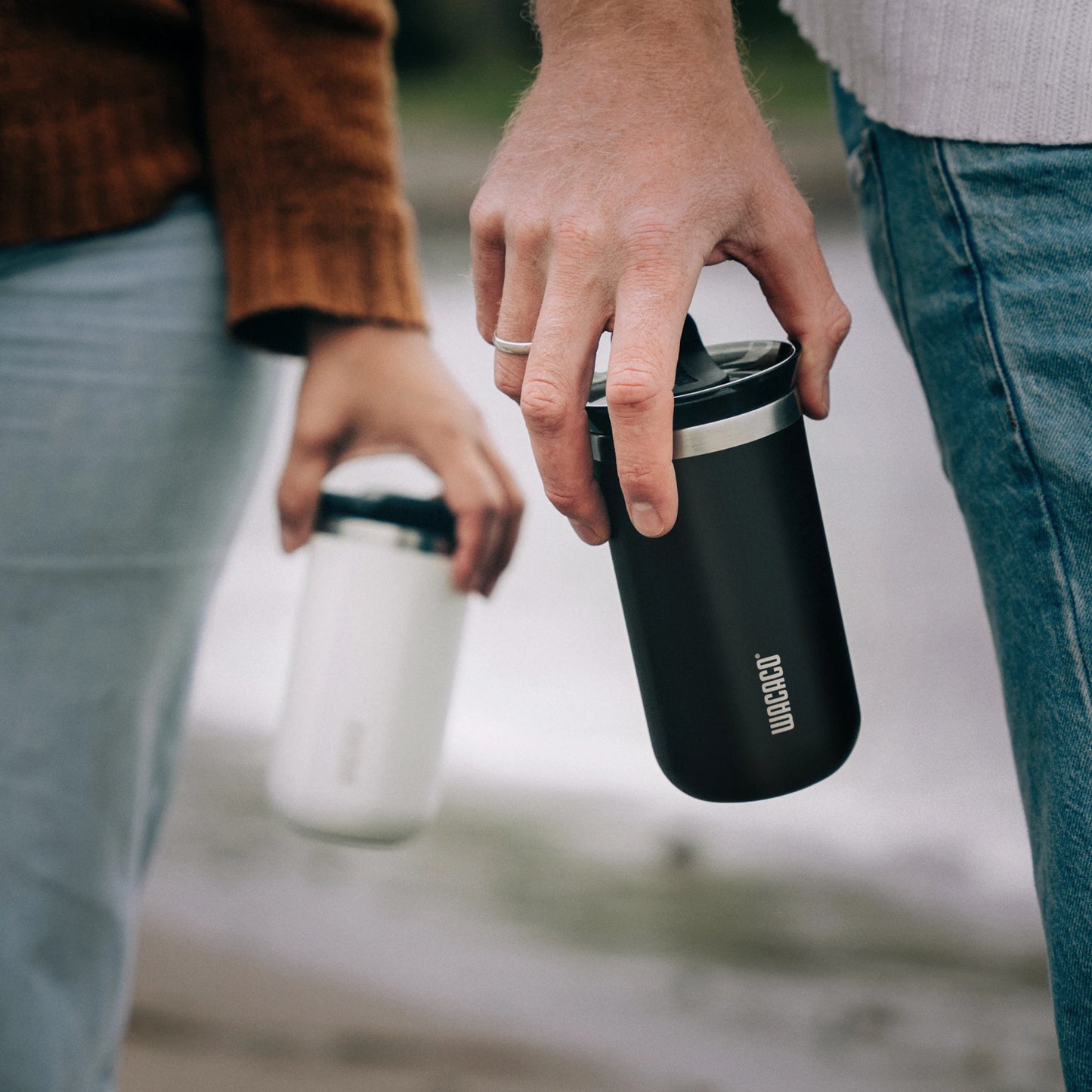 ☕ Vacuum Insulated Precision: The WACACO Octaroma Double-Wall Stainless Steel Coffee Mug