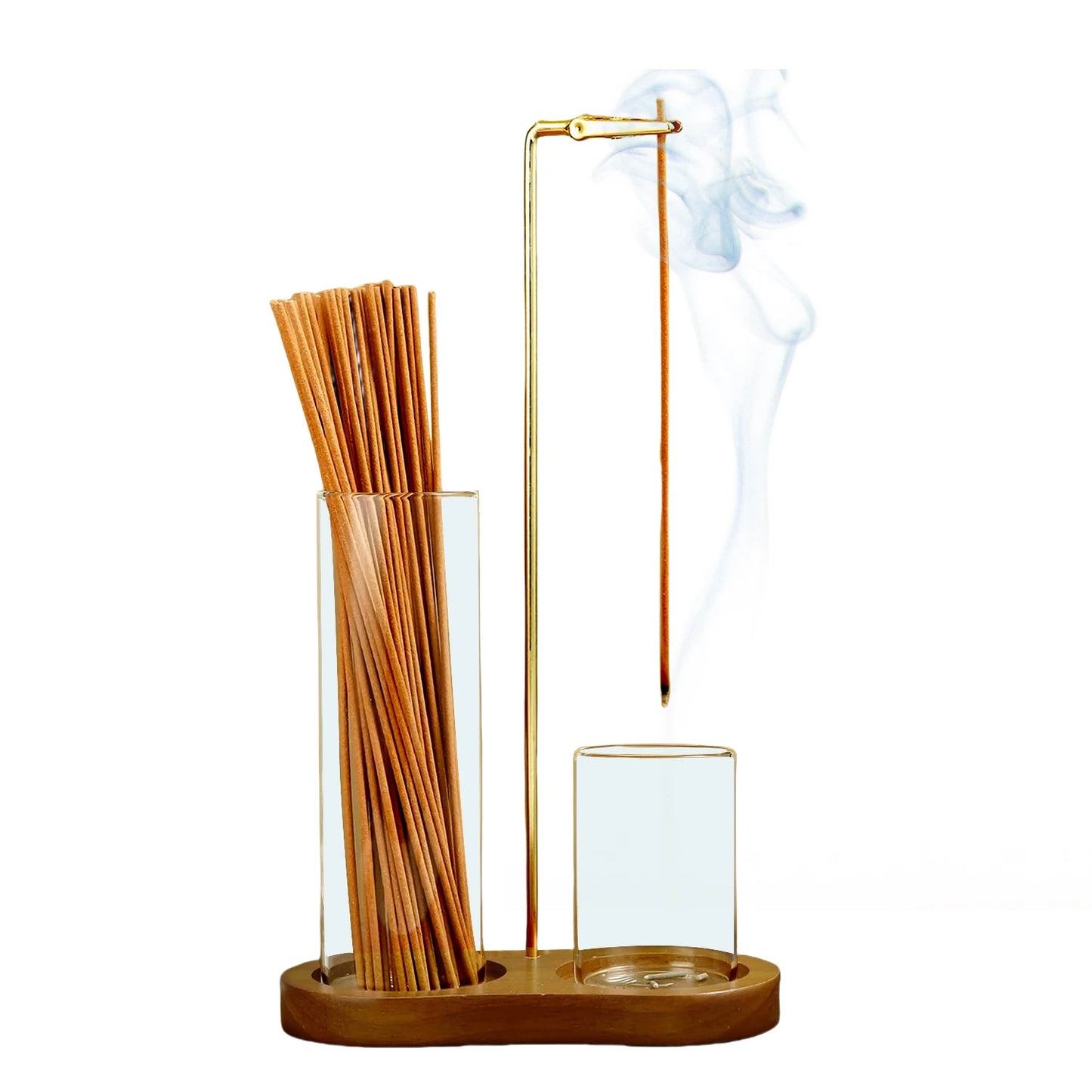 🧘‍♀️ Serenity Without the Mess: The 2-in-1 Anti-Ash Incense Holder & Glass Burner