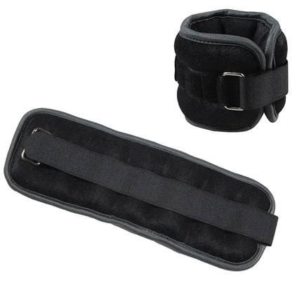 1Pair Adjustable Ankle & Wrist Weights (0.5Kg/1Kg) - Neoprene Leg Arm Straps for Running, Yoga - Strength Training for Women Men