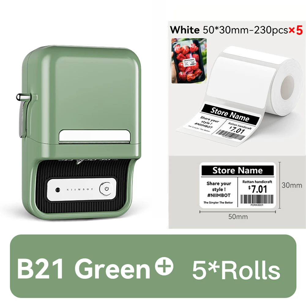 🏷️ The Vintage Organizer: NiiMbot B21 Wireless Thermal Label Maker