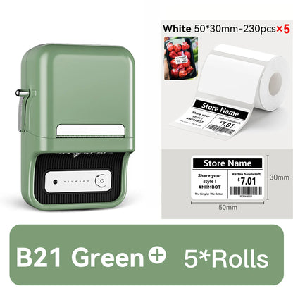 🏷️ The Vintage Organizer: NiiMbot B21 Wireless Thermal Label Maker