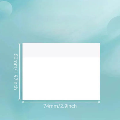📝 The Ghost Note: Transparent & Waterproof PET Sticky Note Set