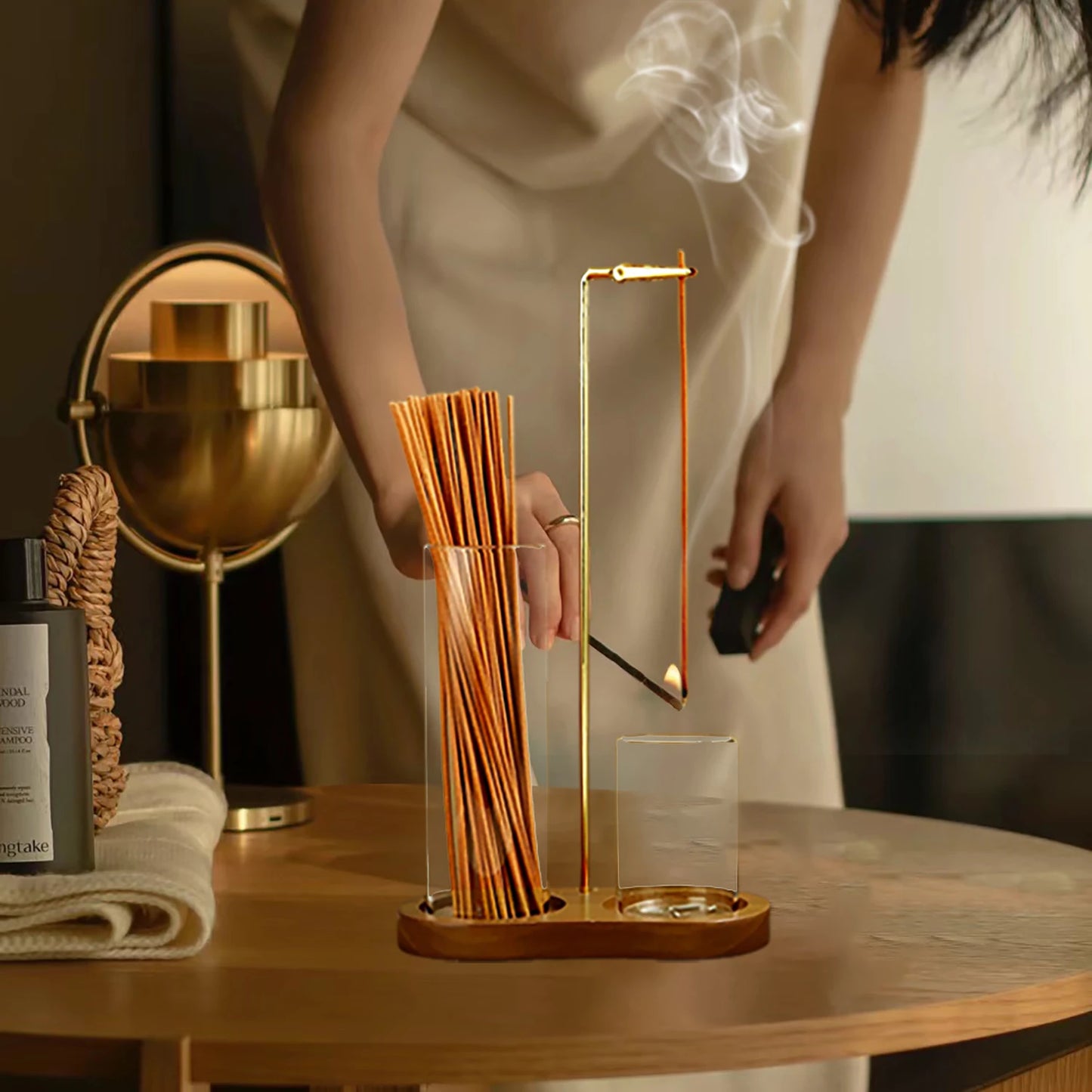 🧘‍♀️ Serenity Without the Mess: The 2-in-1 Anti-Ash Incense Holder & Glass Burner