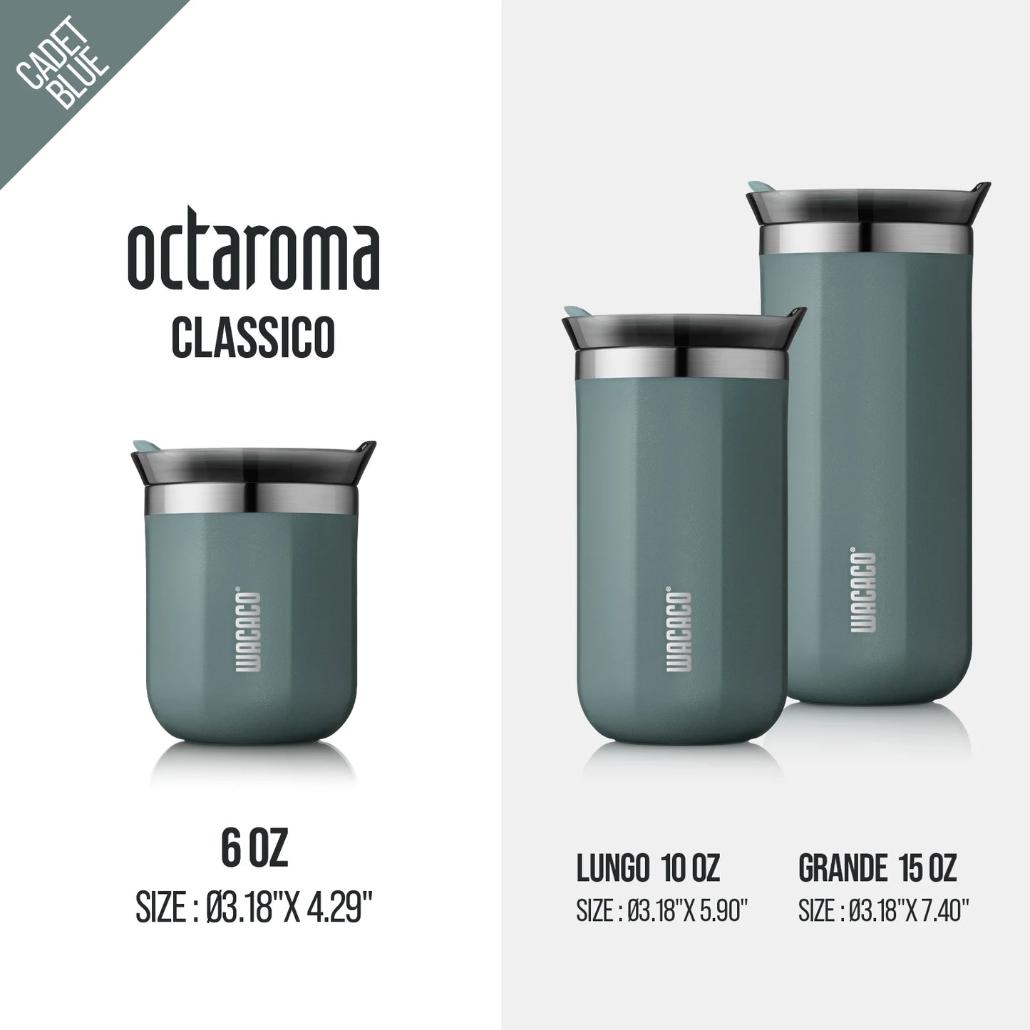 ☕ Vacuum Insulated Precision: The WACACO Octaroma Double-Wall Stainless Steel Coffee Mug