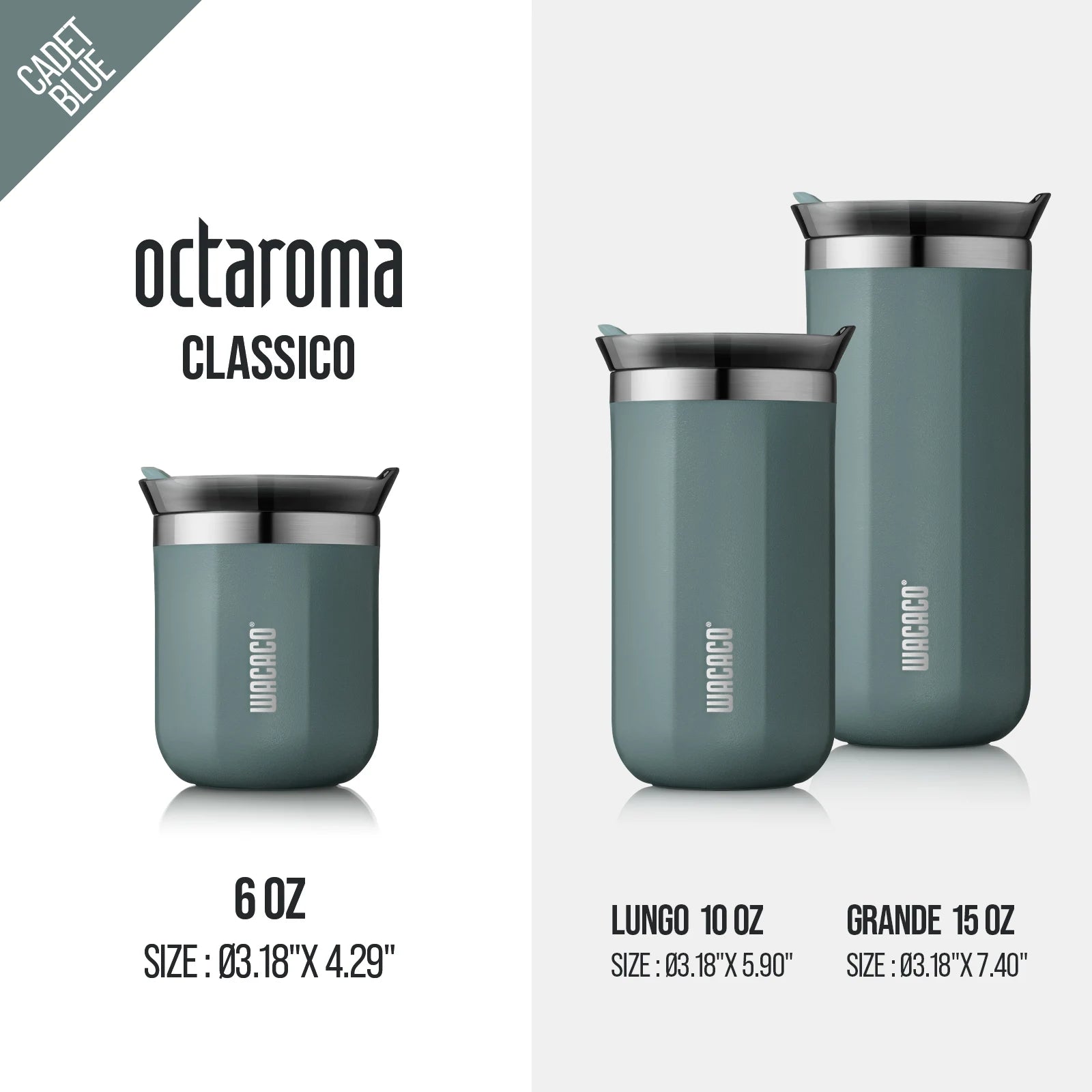 ☕ Vacuum Insulated Precision: The WACACO Octaroma Double-Wall Stainless Steel Coffee Mug