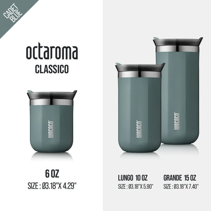 ☕ Vacuum Insulated Precision: The WACACO Octaroma Double-Wall Stainless Steel Coffee Mug