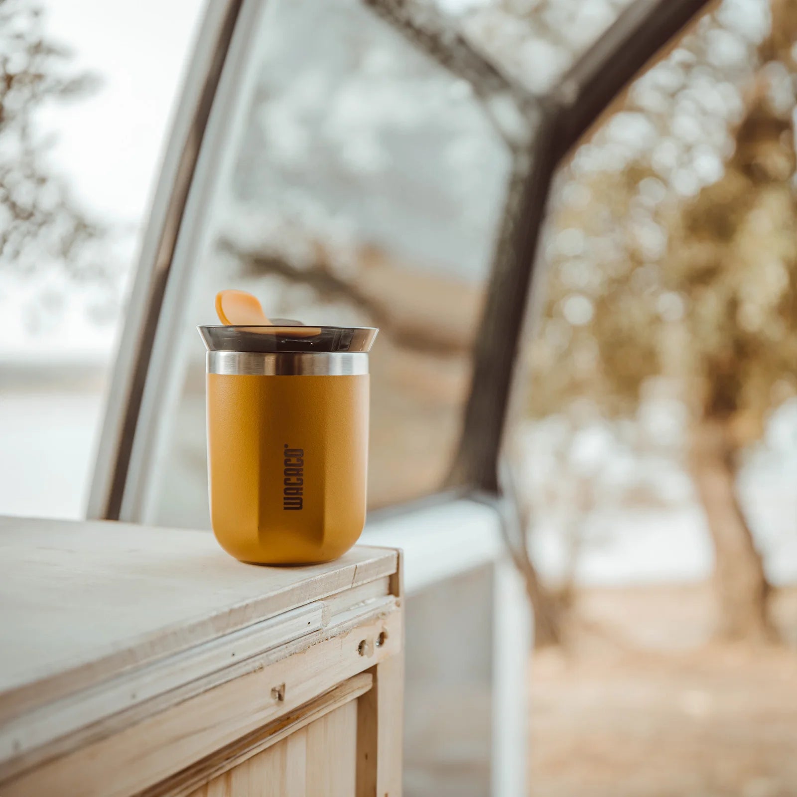 ☕ Vacuum Insulated Precision: The WACACO Octaroma Double-Wall Stainless Steel Coffee Mug