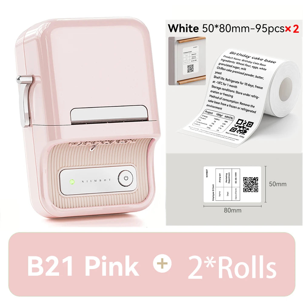 🏷️ The Vintage Organizer: NiiMbot B21 Wireless Thermal Label Maker