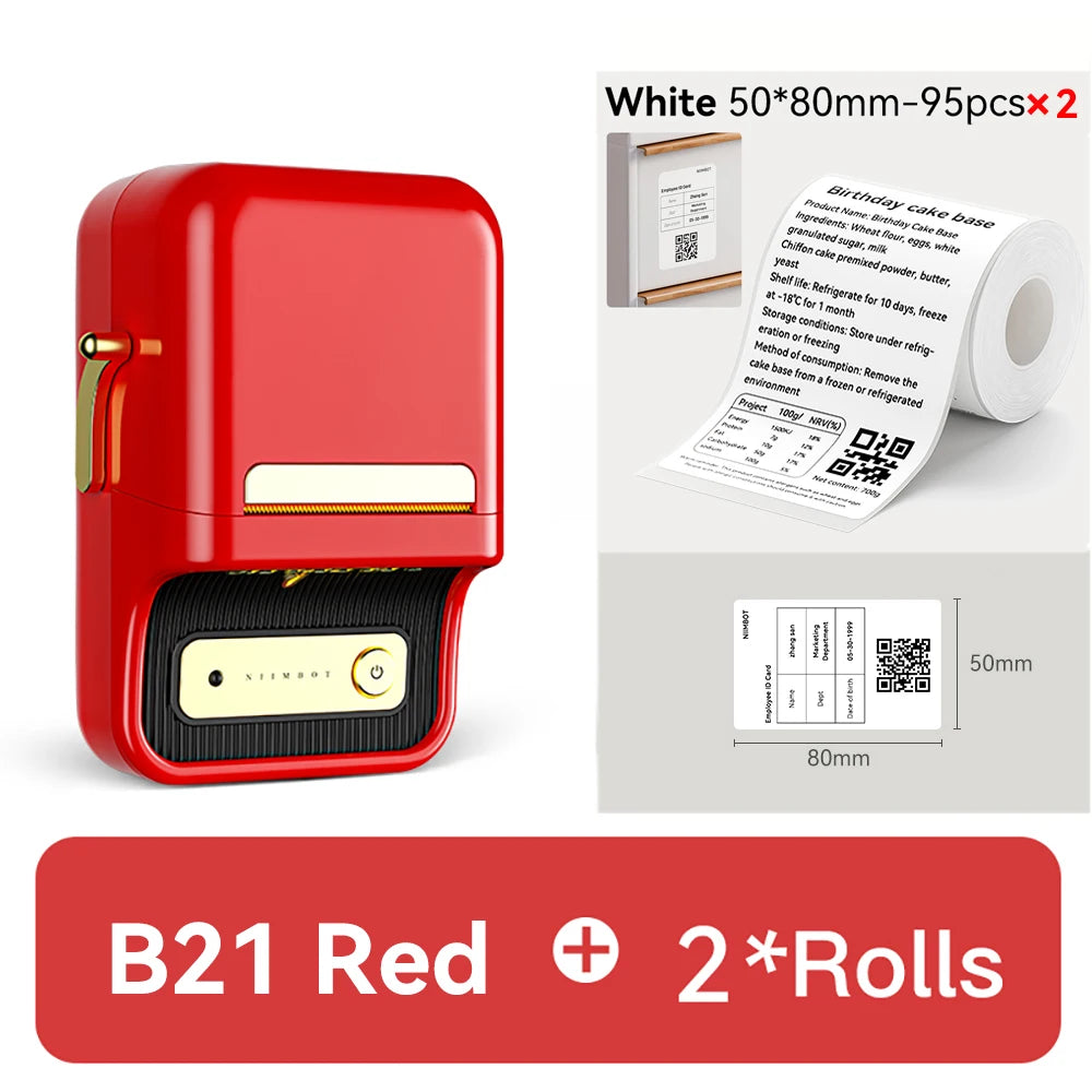 🏷️ The Vintage Organizer: NiiMbot B21 Wireless Thermal Label Maker
