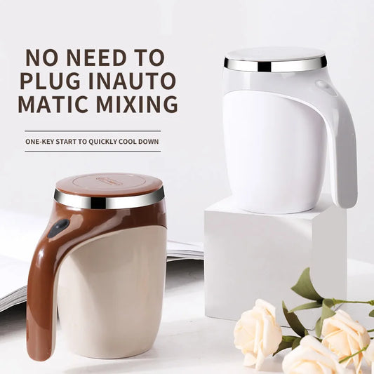 ☕ Effortless Mixing, Everywhere: The Automatic Magnetic Stirring Coffee Mug