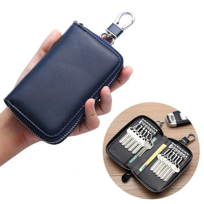 🔑 Shield Your Essentials: The All-Inclusive Portable PU Key Bag & Organizer