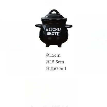 Halloween | Witches Brew Cauldron Mug with Lid – Magic Cookie & Sugar Jar