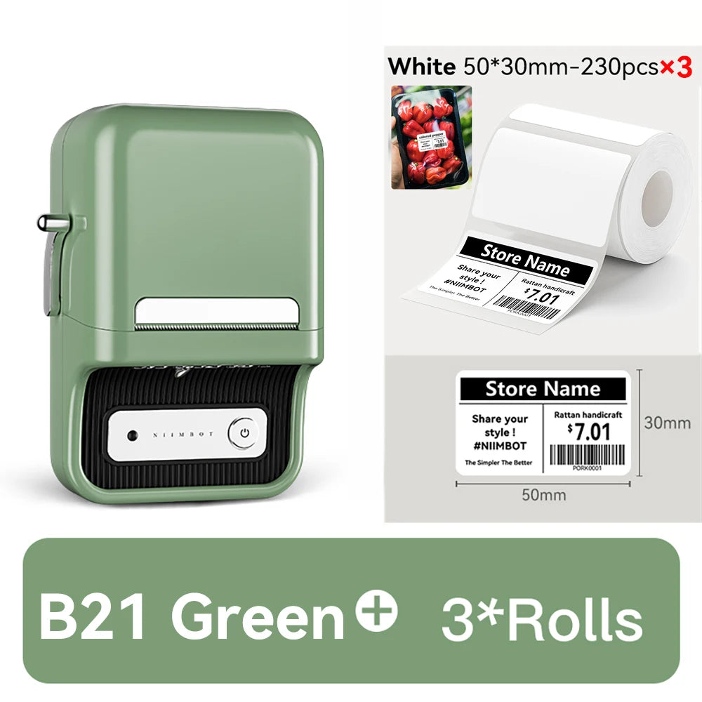 🏷️ The Vintage Organizer: NiiMbot B21 Wireless Thermal Label Maker