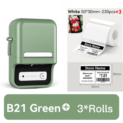 🏷️ The Vintage Organizer: NiiMbot B21 Wireless Thermal Label Maker