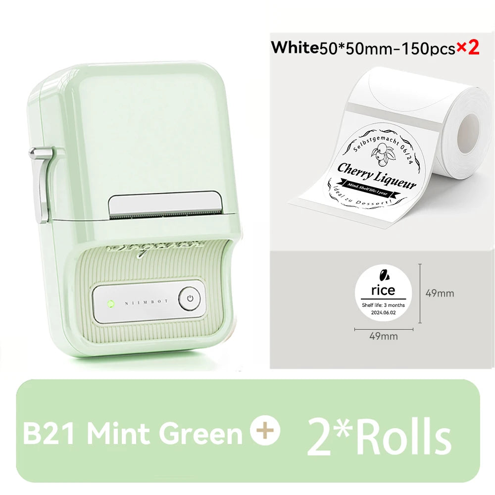 🏷️ The Vintage Organizer: NiiMbot B21 Wireless Thermal Label Maker