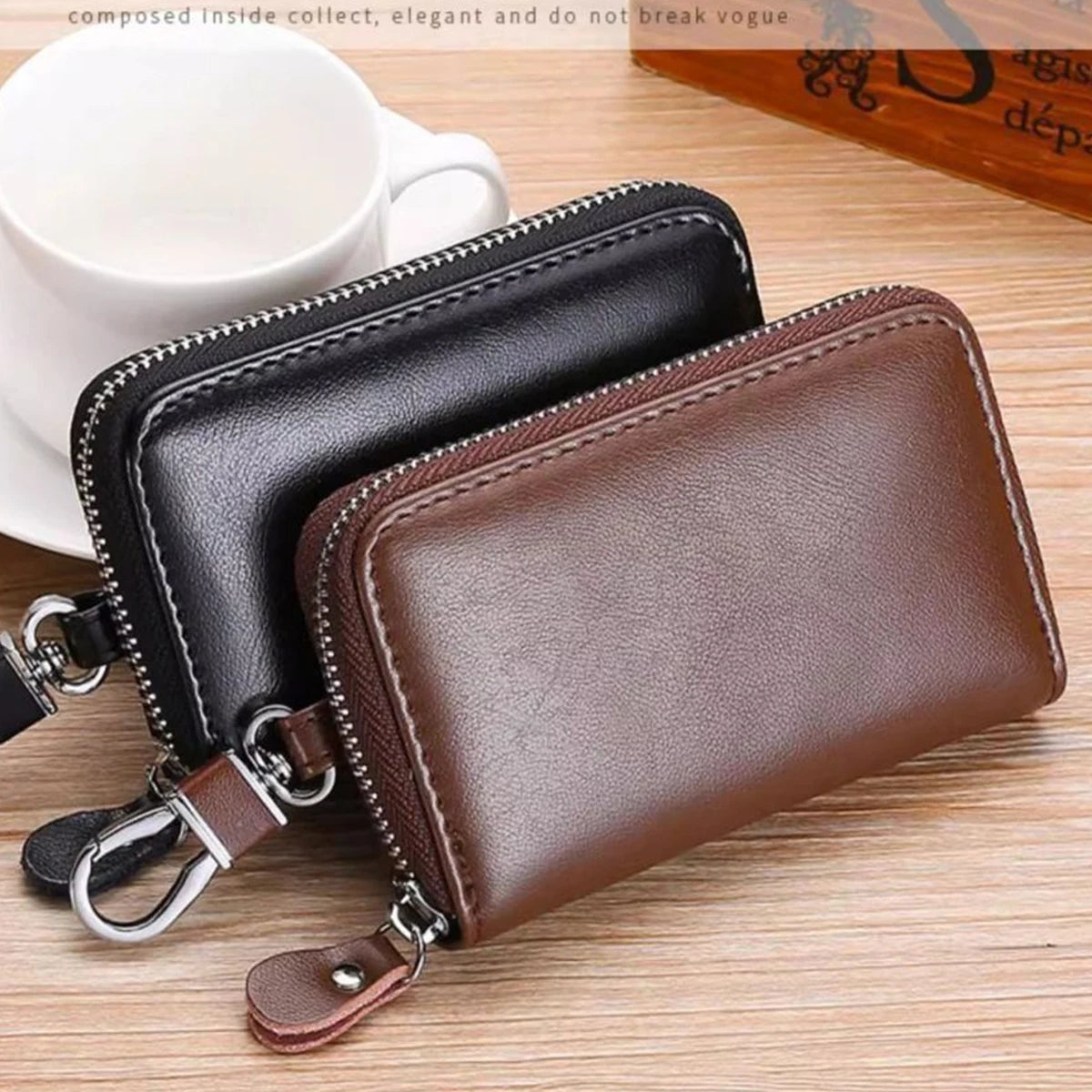 🔑 Shield Your Essentials: The All-Inclusive Portable PU Key Bag & Organizer