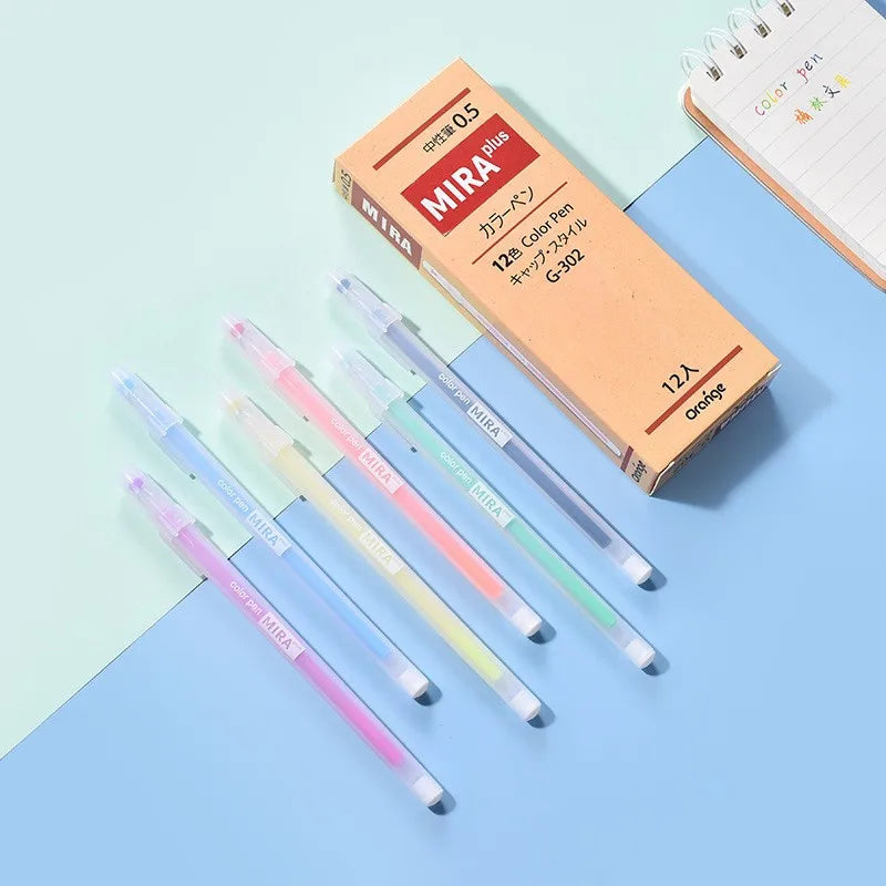 12 Colors Gel Pen Refill Set Box