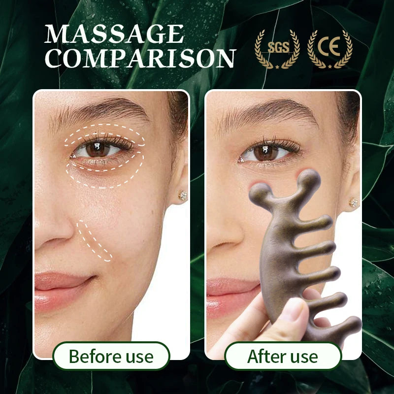 🌿 The Zen Sculptor: Sandalwood Facial & Nose Contouring Massager