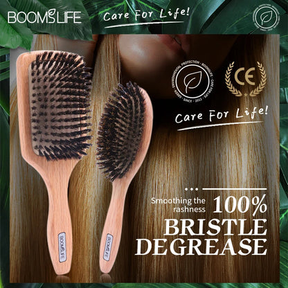 Boar Bristle Hair Brush for Hair Detangle