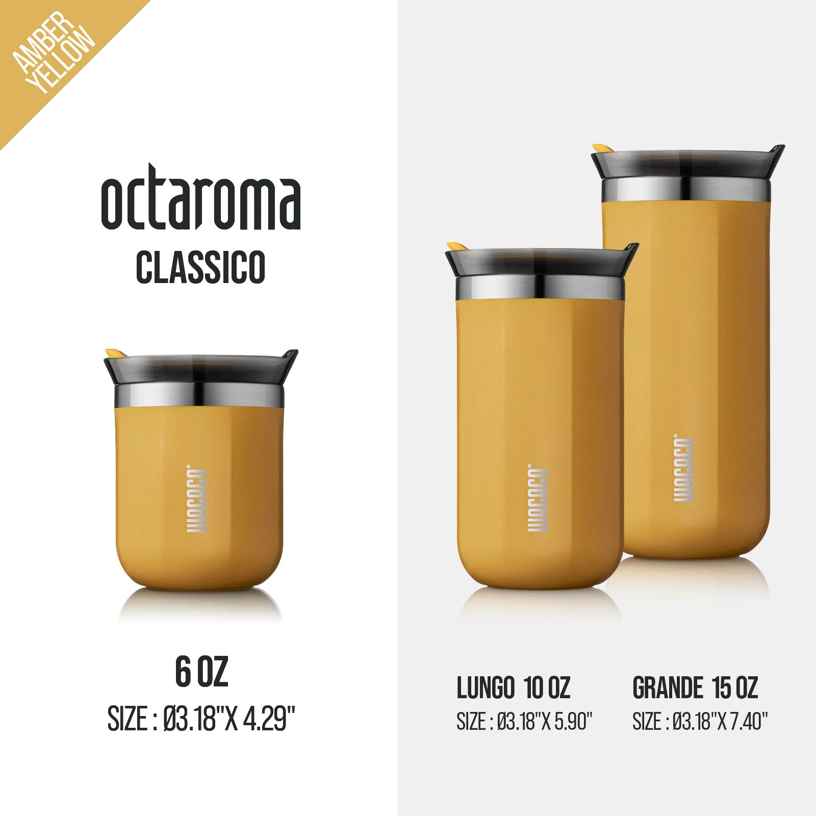 ☕ Vacuum Insulated Precision: The WACACO Octaroma Double-Wall Stainless Steel Coffee Mug