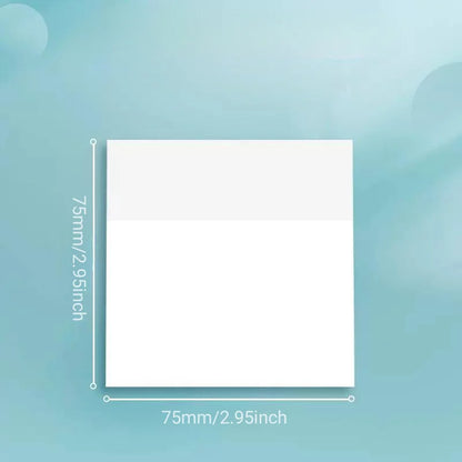 📝 The Ghost Note: Transparent & Waterproof PET Sticky Note Set