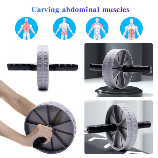🔥 Carve Your Core with Control: The No-Noise Non-Slip AB Roller Wheel