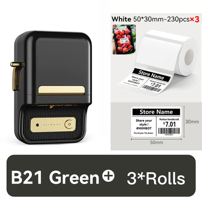 🏷️ The Vintage Organizer: NiiMbot B21 Wireless Thermal Label Maker