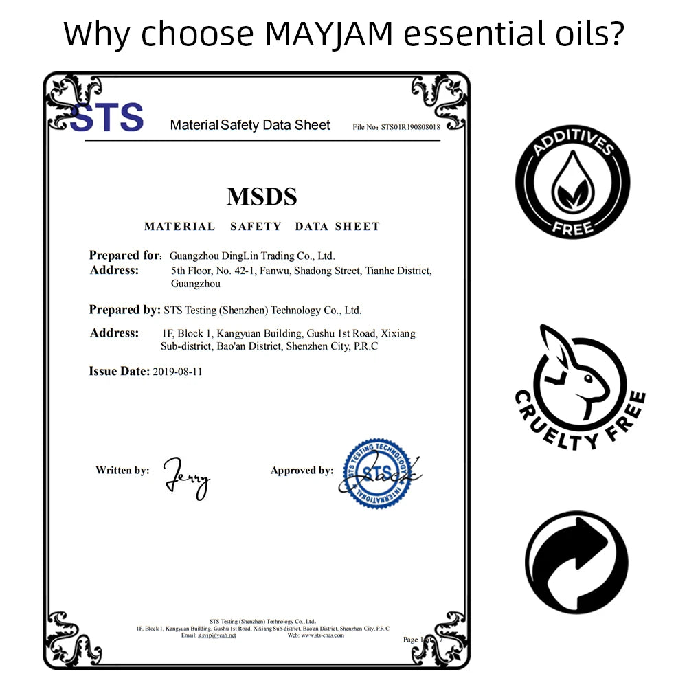 🌸 Breathe in Serenity: MAYJAM 10ml Essential Oil with Dropper