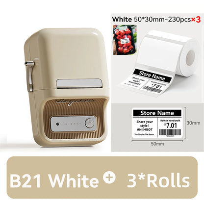 🏷️ The Vintage Organizer: NiiMbot B21 Wireless Thermal Label Maker