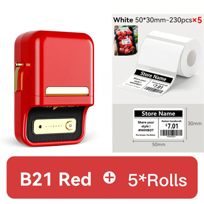 🏷️ The Vintage Organizer: NiiMbot B21 Wireless Thermal Label Maker