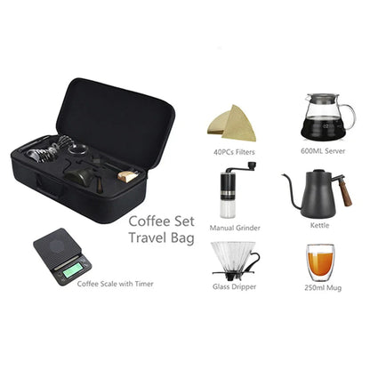 ☕ Brew Your Perfect Cup Anywhere: The Portable Outdoor Travel Coffee Set