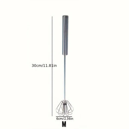 Stainless Steel Semi-Automatic Egg Beater