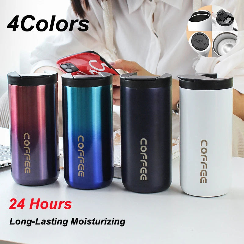 ☕ The Elite Commuter: 400ML Stainless Steel Leakproof Vacuum Flask
