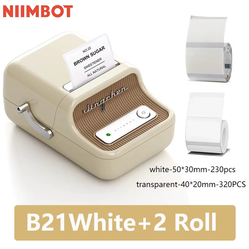 B21 Mini Portable Thermal Label Printer
