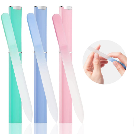💅 The Precision Edge: Professional Double-Sided Etched Glass Nail File