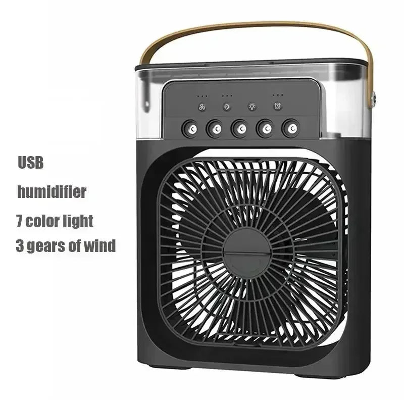 🌬️ The Personal Oasis: 3-in-1 Portable Desktop Air Cooler, Humidifier & LED Night Light