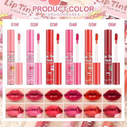 Tear off Lipstick Lipstick Moisturizing and Moisturizing Lipstick Lipstick Film Tear off Lipstick Lipstick Waterproof and Color Fast Lipstick Lipstick Case