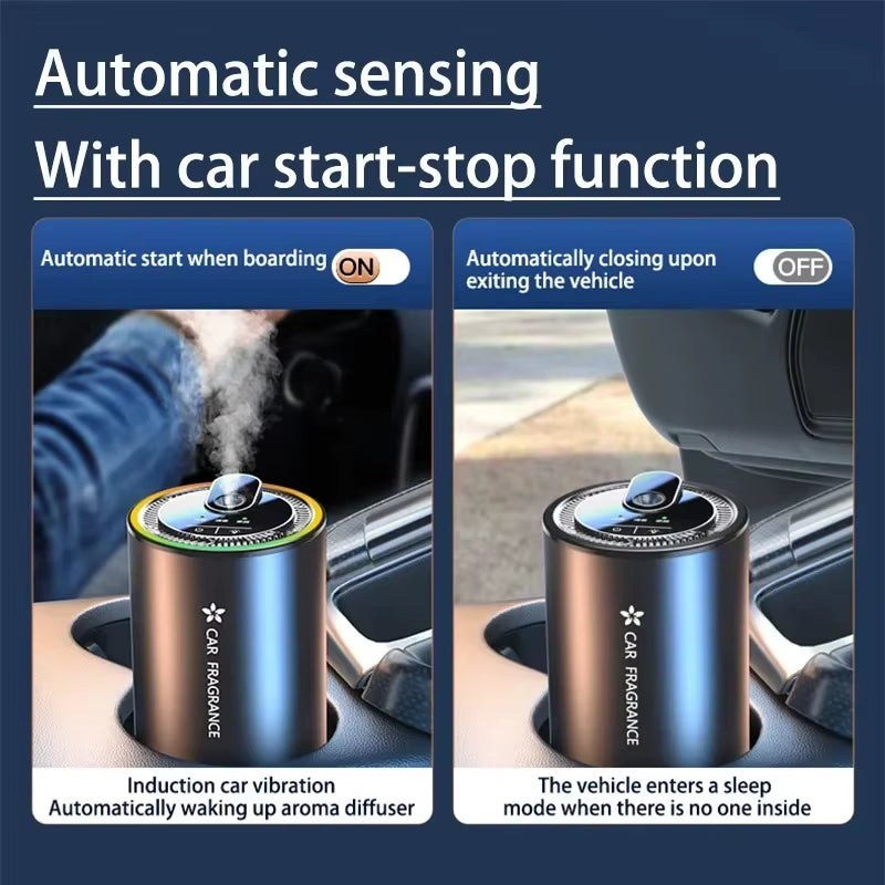 🌌 The Sensory Sanctuary: Smart Car Fragrance Diffuser & Starry Light Humidifier