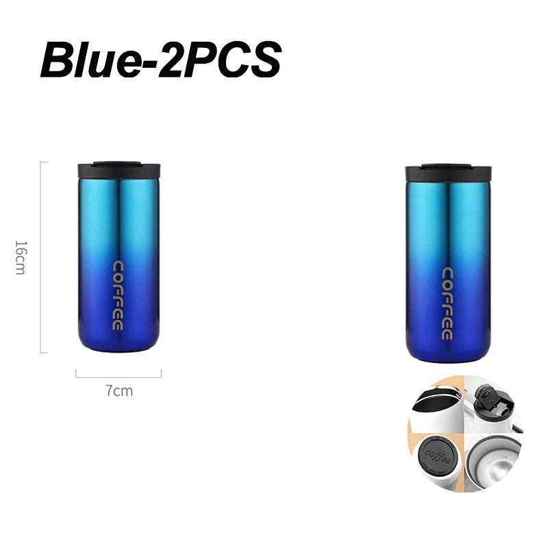 ☕ The Elite Commuter: 400ML Stainless Steel Leakproof Vacuum Flask