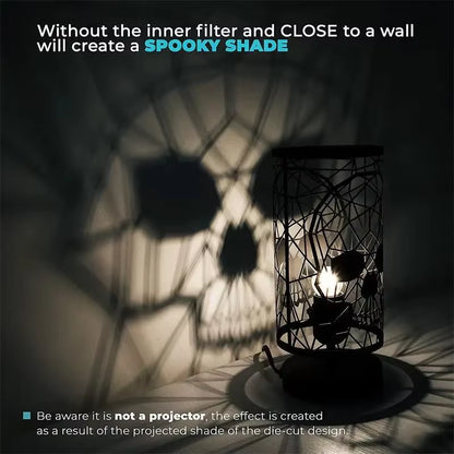 Halloween | Projection Table Lamp – Gothic Skull LED Night Light