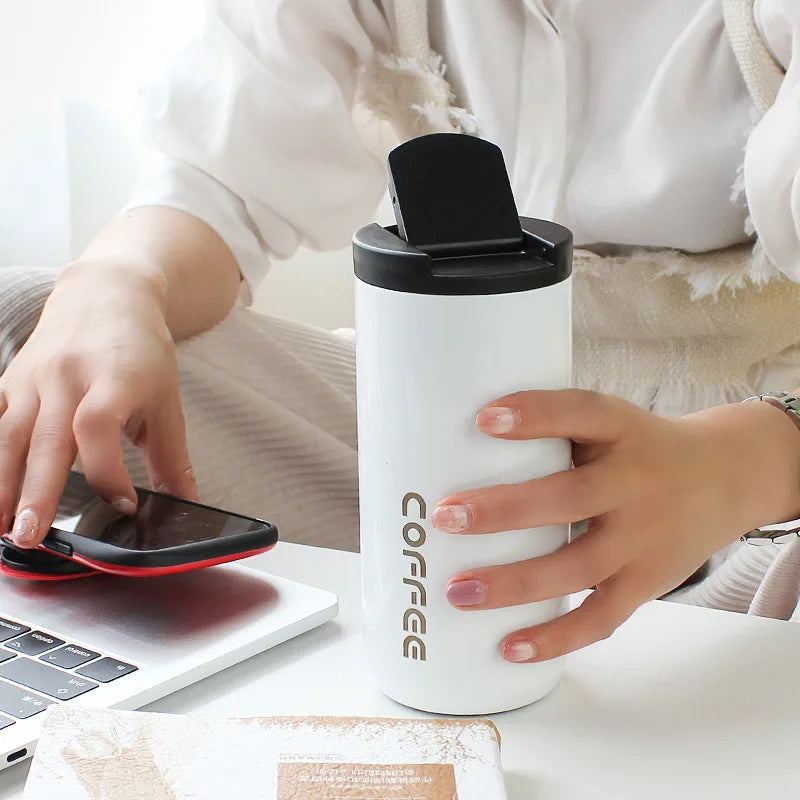 ☕ The Elite Commuter: 400ML Stainless Steel Leakproof Vacuum Flask