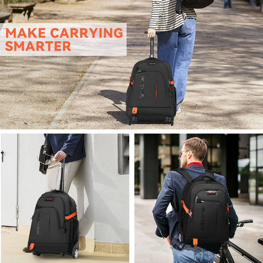 ✈️ The Versatile Voyager: Fashion Personality Multi-Function Trolley Backpack