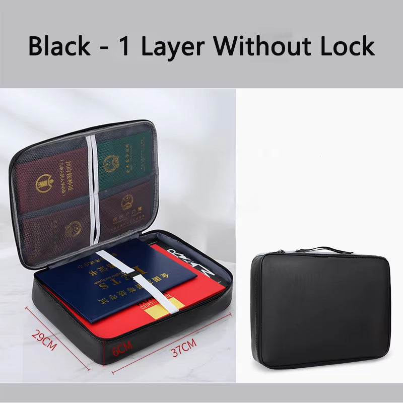 🛡️ The Ultimate Shield: Fireproof & Waterproof Multi-Layer Document Safety Organizer