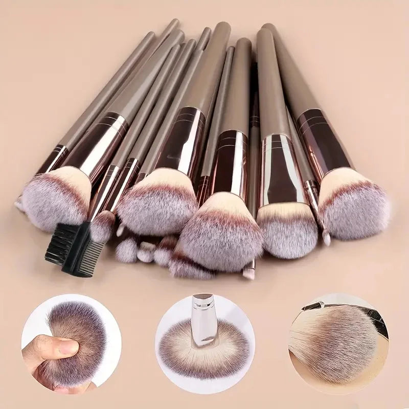 🎨 The Flawless Canvas: Premium Multi-Piece Cosmetic Brush & Kabuki Set