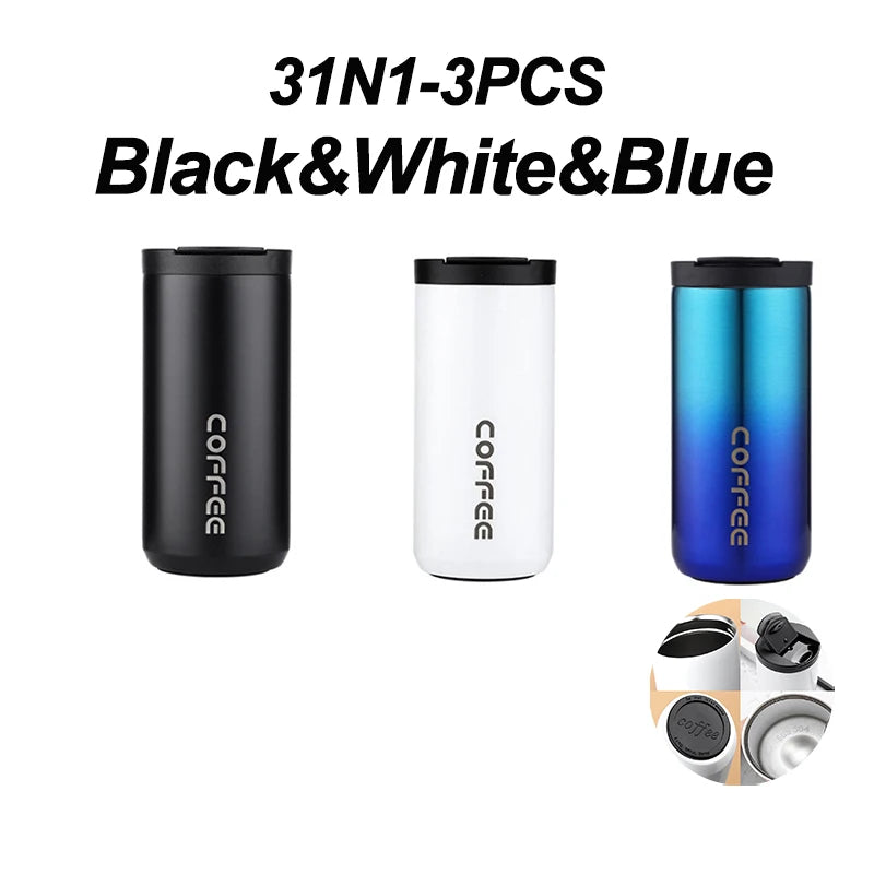 ☕ The Elite Commuter: 400ML Stainless Steel Leakproof Vacuum Flask