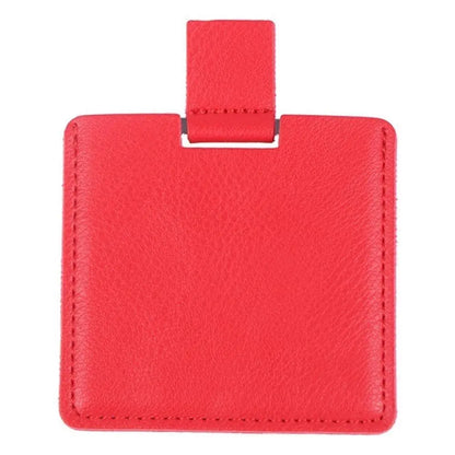 1Pc PU Leather Mini Mirror