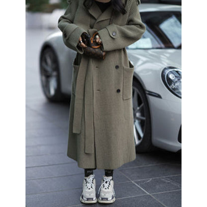 WiNter High-End Thickened Long Heavy-Duty Windbreaker Sweater Jacket